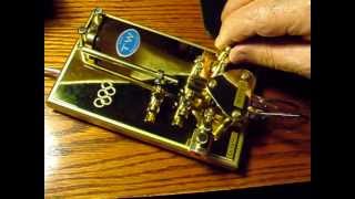 PART 1  BUG TELEGRAPH KEY W5PEH OLYMPIC TWIN LEVER MAGNETIC BUG G3HGE [upl. by Reggis]