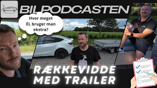 Elbil med trailer anhænger – Hvor MEGET strøm bruger det ekstra  🚗💨 [upl. by Relda]