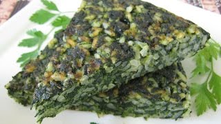 Torta di riso agli spinaci  Spinach Rice Pie [upl. by Bickart]