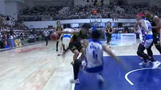 Orlan Wamar gets Technical Foul for Flopping against Irven Palencia  San Juan vs Caloocan MPBL G2 [upl. by Kanya]