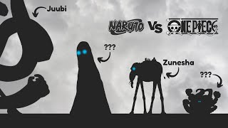 Naruto vs One Piece Size Comparison [upl. by Bodwell]