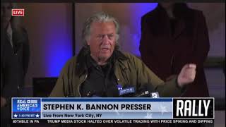 Bannon I am proud that I went in as a political prisoner to Danbury prison [upl. by Esereht]