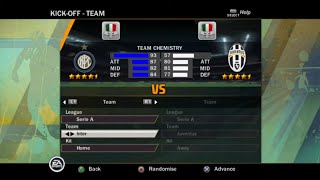 FIFA 11 PS2 Gameplay  Inter Milan vs Juventus [upl. by Attelra]