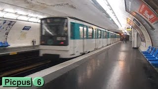 Métro de Paris  Picpus  Ligne 6  RATP MP73 [upl. by Hallee]