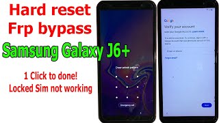 How to Hard resetFRP Bypass Samsung Galaxy J6 Android 10 one click Locked Sim not working [upl. by Aciruam240]