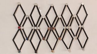 DIY amazing wall decor ideas using popsicle sticks  Easy wall hanging using ice cream sticks [upl. by Lanor]