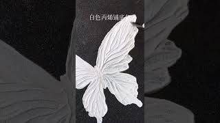 Silver Butterfly oil pestle drawing 🦋🖤 [upl. by Kial]