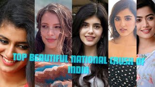 Top 10 Beautiful National Crush Of India 2024 [upl. by Irisa]