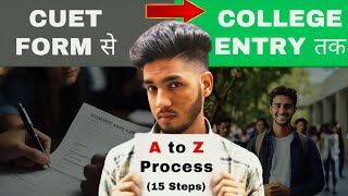 CUET 2025 Application Form to College Admission  Full Process [upl. by Adnael]