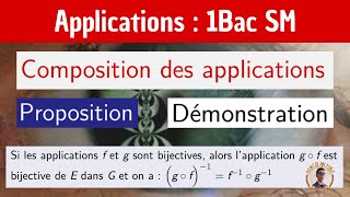 Composition des applications  g rond f  — Démonstration — Les applications — 1 BAC SM [upl. by Roderica671]