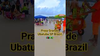 praia Grande Ubatuba SP Brazil 🇧🇩🇧🇷beachwalkbrazil brazilbeaches beachlife somoynews360 brass [upl. by Alison]