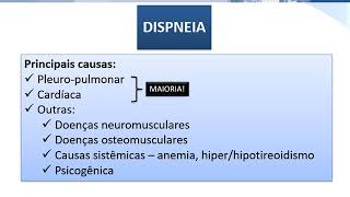 Perda ponderal febre e dispneia [upl. by Agathy]