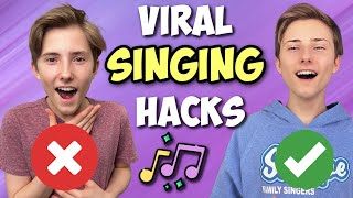 TRYING VIRAL SINGING HACKS Family Edition [upl. by Paresh]