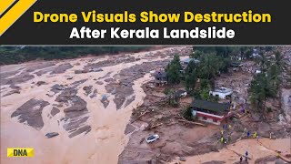 Wayanad Landslide Update Drone Visuals Show The Landslide That Killed Over 170 People In Kerala [upl. by Assyram12]