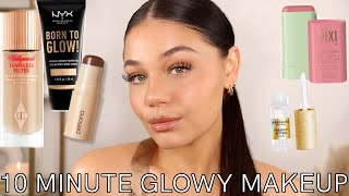 Easy Everyday 10 Minute GLOWY Makeup  Blissfulbrii [upl. by Bordie]