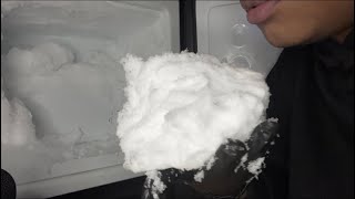 CARBONATED FREEZER FROST  ASMR ICE EATING [upl. by Amelita894]