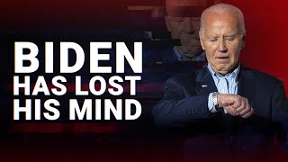 Sleeping shuffling and stuttering Joe Biden has lost his mind [upl. by Mahda389]