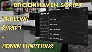 JUNE 2024 Roblox Brookhaven Script Hack  Troll Commands PASTEBIN 2024 Mobile amp PC [upl. by Nnylrahc641]