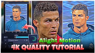 How To Get 4k Quality On Football Edit  HDR CC High Quality Tutorial🔥 رفع جودة الفيديو كورة بالهاتف [upl. by Eiveneg]