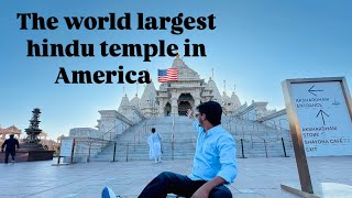 The world largest hindu temple in America 🇺🇸Akshardham Temple New Jersey BAPSShriSwaminarayanmndir [upl. by Som]