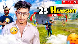 25 Headshot Kills 🔥 ഓടി നടന്നു എല്ലാരേയും Headshot അടിച്ചു  Free Fire Malayalam [upl. by Devi]