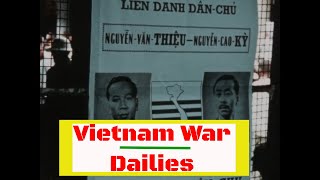 “ VIETNAM WAR DAILIES  RACH KIEN ” 1967 VIETNAMESE ELECTION CAMPAIGN TRAN VAN HUONG 83575 [upl. by Kabab341]