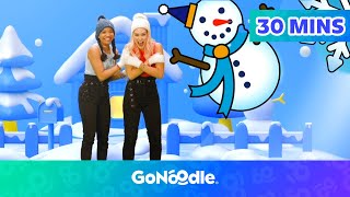 Wintertime Songs and Activities  GoNoodle [upl. by Arah842]