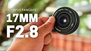 OLYMPUS 17MM F28  Truly Compact amp Sharp Pancake Lens [upl. by Einohtna]