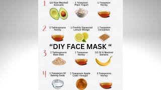 DIY Face Masks for Glowing Skin at Home diyfacemask facemask beauty skincare shorts short [upl. by Nev84]