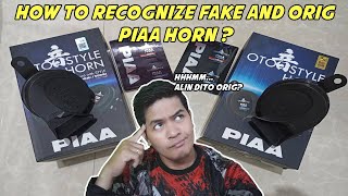 HOW TO IDENTIFY kung ORIG or PEKE ang PIAA Horn  Epic Moto Stuff [upl. by Raychel650]