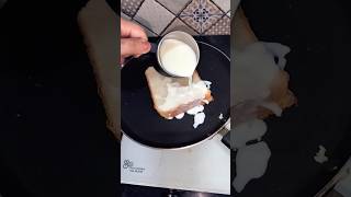 QUICK AND EASY MILK amp BREAD BREAKFAST RECIPE  food breakfast shorts youtube yt [upl. by Cirek490]