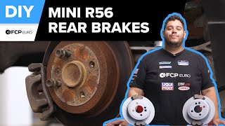 MINI Cooper Rear Brake Pad amp Rotor Replacement DIY 20072012 R56 MINI Cooper Coopers JCW [upl. by Noivax]