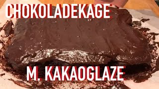 Chokoladekage med kakaoglaze  Opskrift  160 [upl. by Bolling]