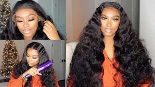 MUST HAVE😍FLAWLESS INSTALL SILKY 32INCH HD BODYWAVE WIG 15MIN WIG INSTALL WESTKISS HAIR [upl. by Eelrebmik]