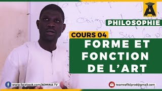 PHILOSOPHIE TERMINALE  COURS 04 FORMES ET FONCTIONS DE LART [upl. by Naynek]