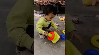 My 12month old baby girl playing❤️ toys youtubeshorts funny cutebaby viralvideo toofunny [upl. by Desta]