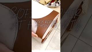 A Must Watch SOFA REPAIR AT HOME DIY  Knife cut on sofa repair  How To REPAIR a Torn Sofa at Home [upl. by Anglo]