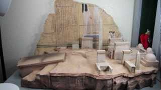 Indiana Jones Sideshow Collectibles City Of Tanis Map Room 16 Scale Environment Review [upl. by Gide]