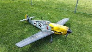 Messerschmitt bf 109 rc Black Horse  Maiden flight [upl. by Koller]