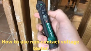 How to test voltage using non contact voltage tester [upl. by Cottle]