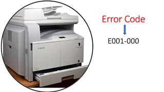 Canon ir 2202 2002 s2002N 2202N copier  error E001000 How to remove this code [upl. by Esirahs]