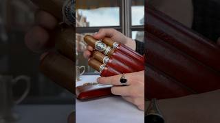 How to cut and light the EGM Poderoso using matches 😍 howto cigar asmr asmrsounds asmrvideo [upl. by Are542]