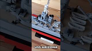 Brick Built USS ARIZONA by Cobi ussarizona pearlharbor uss battleship cobibricks brick ww2 [upl. by Claudius]