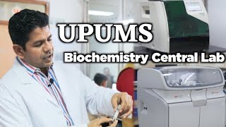 How We collect Blood and urine sample in vials  Biochemistry Lab tour  Saifai medical University [upl. by Retsub]