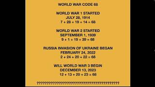 WILL WORLD WAR 3 BEGIN DECEMBER 13 2023 [upl. by Brody]