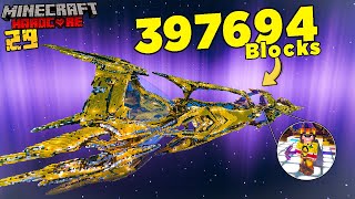 I Built Largest Galaxy Spaceship In Minecraft   Hindi [upl. by Rorie]