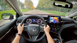 2022 Toyota Camry Hybrid XSE  POV Review [upl. by Iroc]