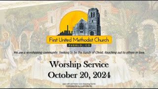 Live Worship Service at First United Methodist Church Pueblo [upl. by Aihtela]