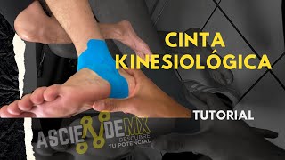 Vendaje de tobillo con kinesiotape Ideal para lesiones y deportistas TUTORIAL [upl. by Annahgiel177]