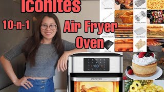 Iconites 10in1 Air Fryer Oven Unboxing and Recipe Ideas  Merci Ditas [upl. by Torrey202]